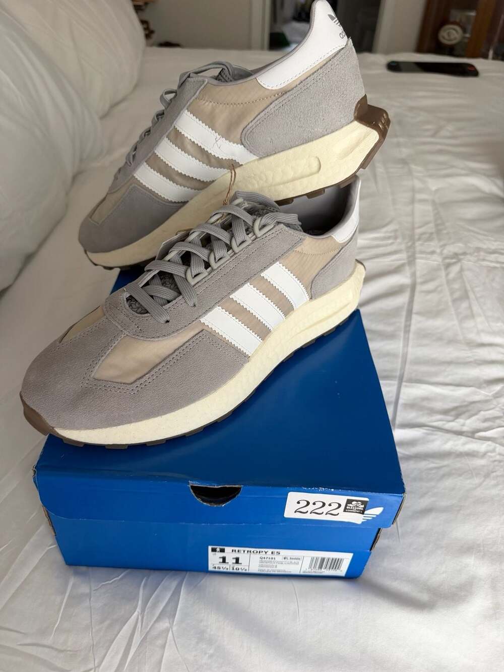 Adidas Originals Retropy E5 Sneakers Q47101 Mgh Solid Grey/Cloud White